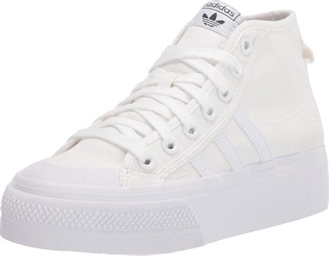 adidas nizza platform weiß high|adidas white nizza platform trainers.